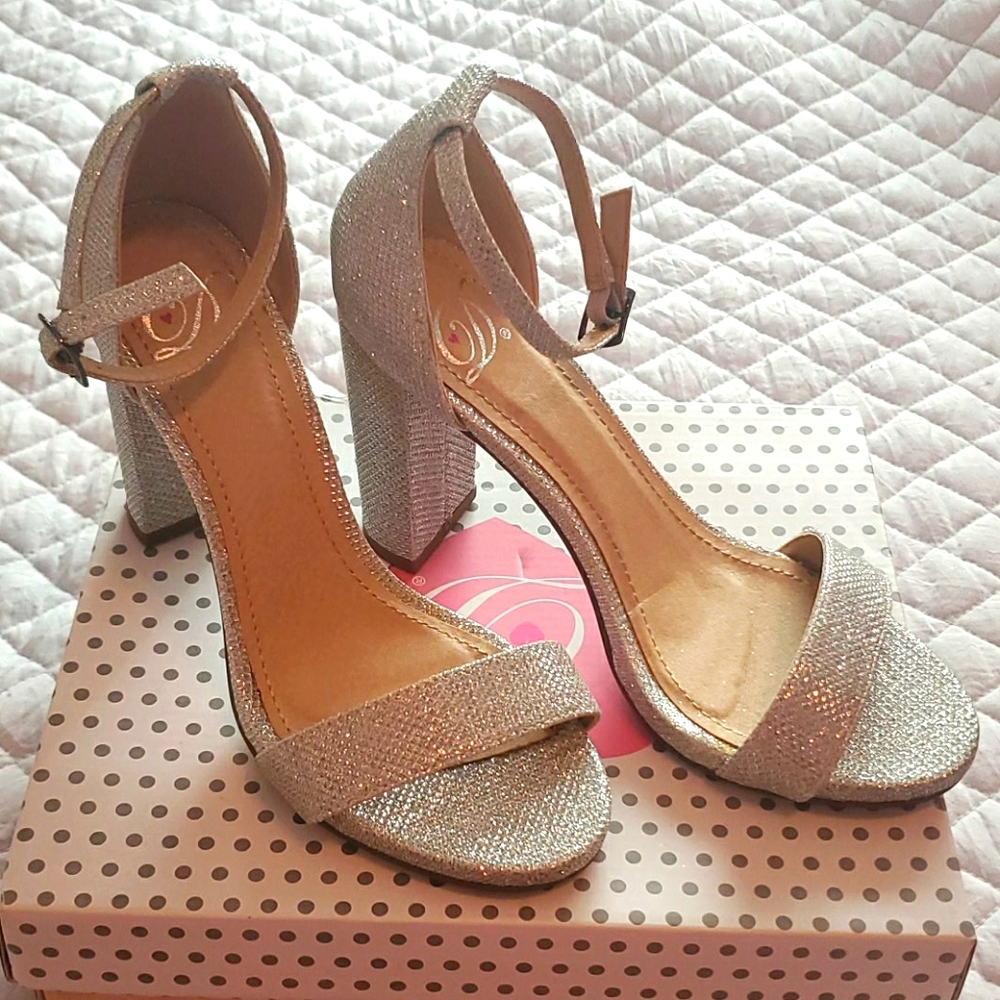 Shiny Silver Heels